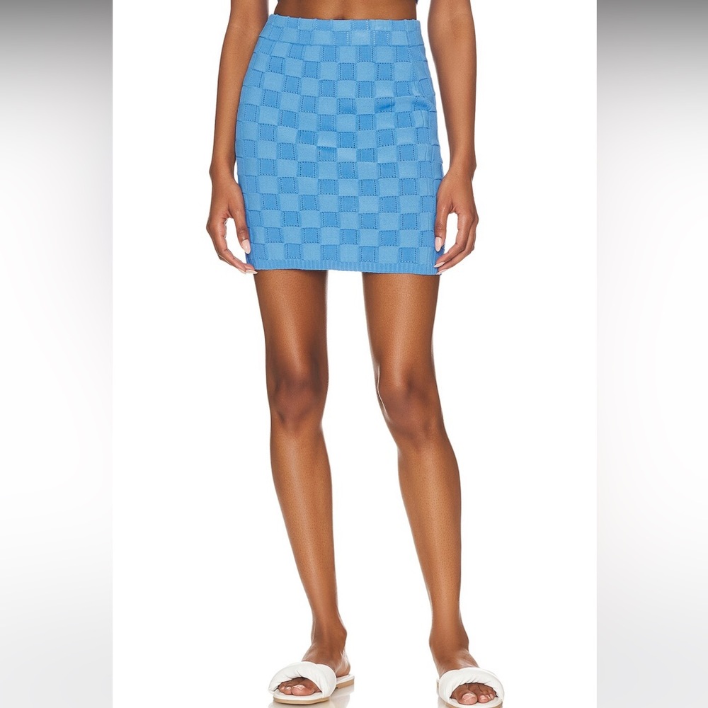 SOLID & STRIPED - Ronnie Mini Skirt (French Blue)